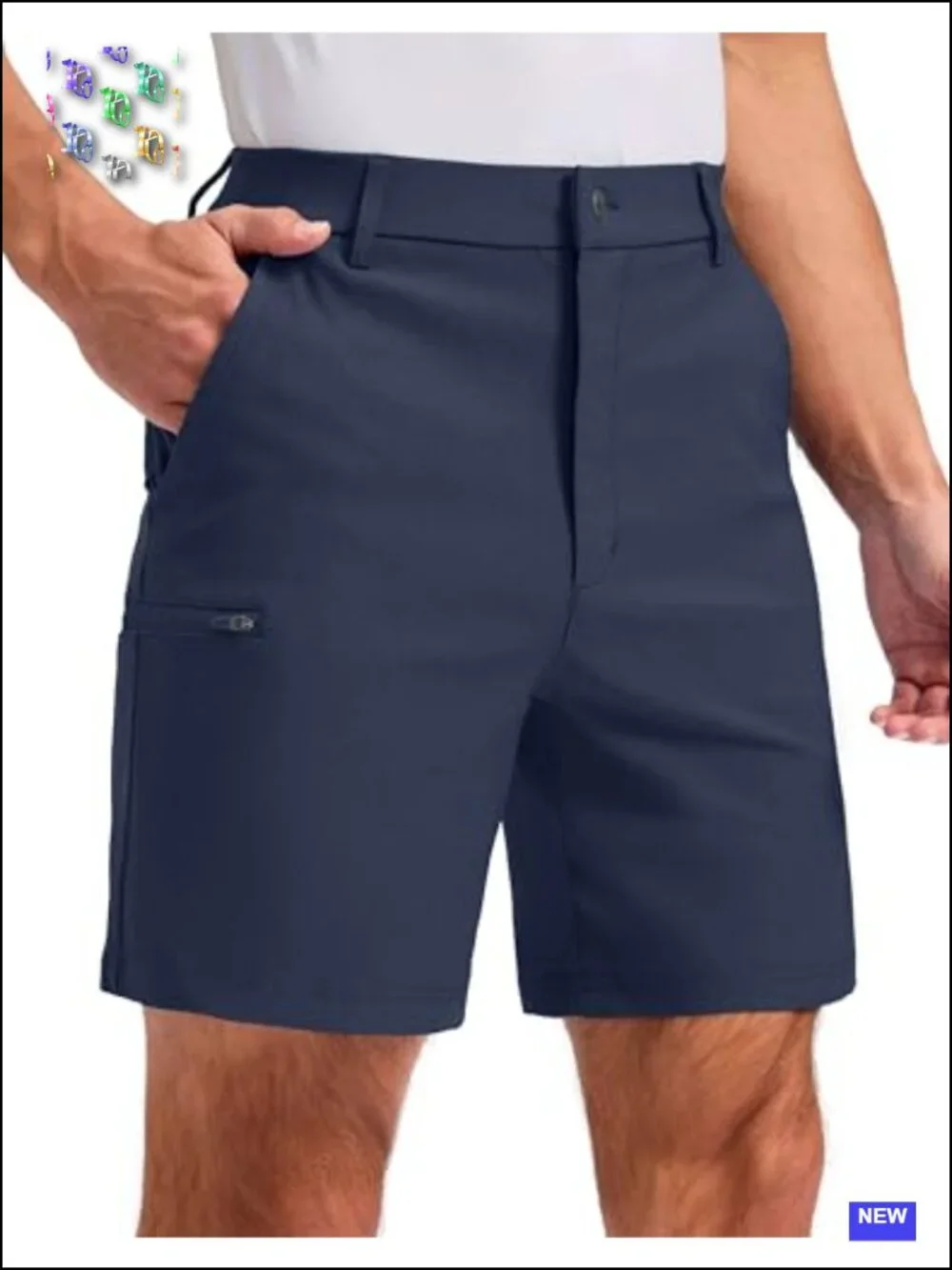 Men's Stretch Golf Shorts 4 Pockets Casual 7/9 Inch